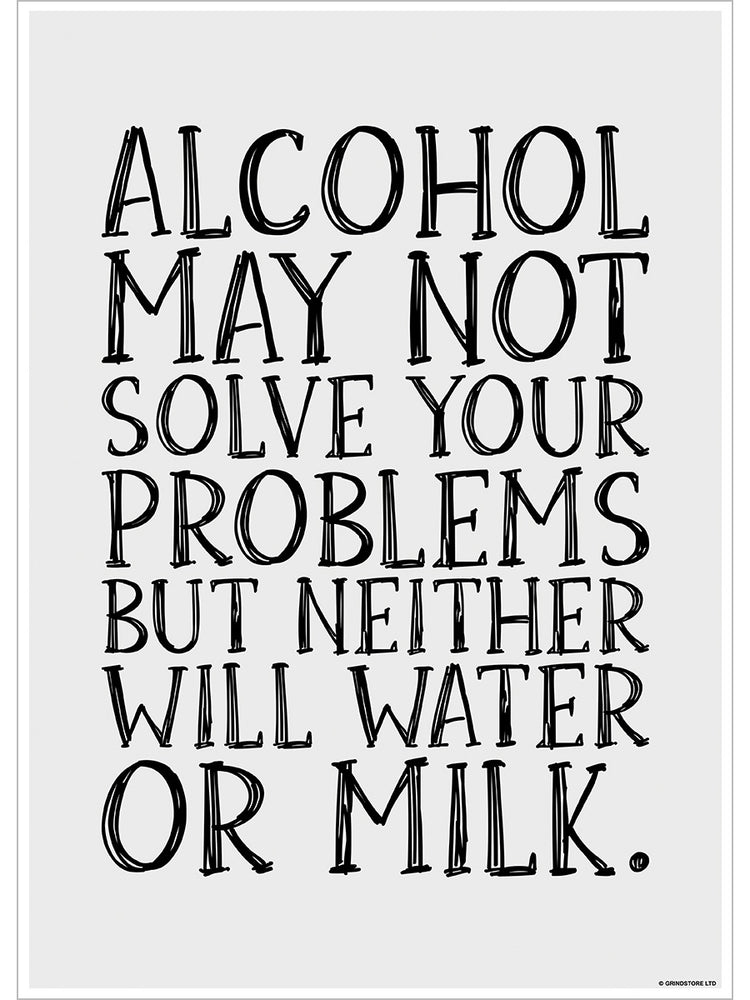 Alcohol May Not Solve Your Problems Mini Poster