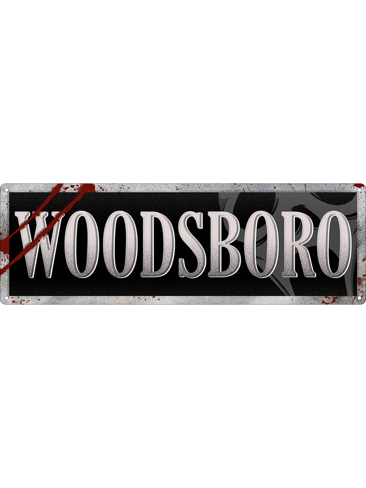 Woodsboro Slim Tin Sign