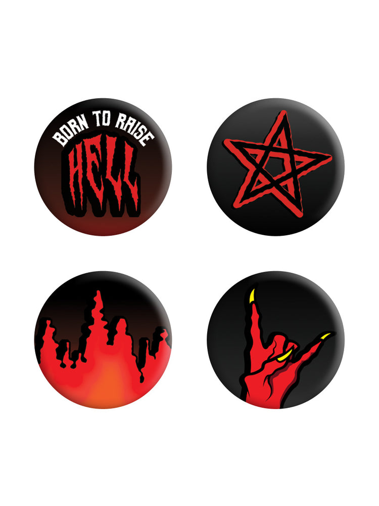 Born To Raise Hell Badge Pack