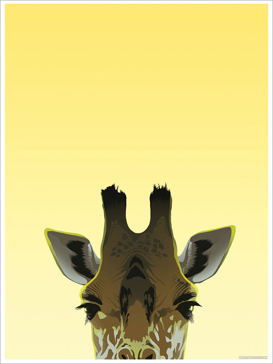 Inquisitive Creatures Giraffe Mini Poster