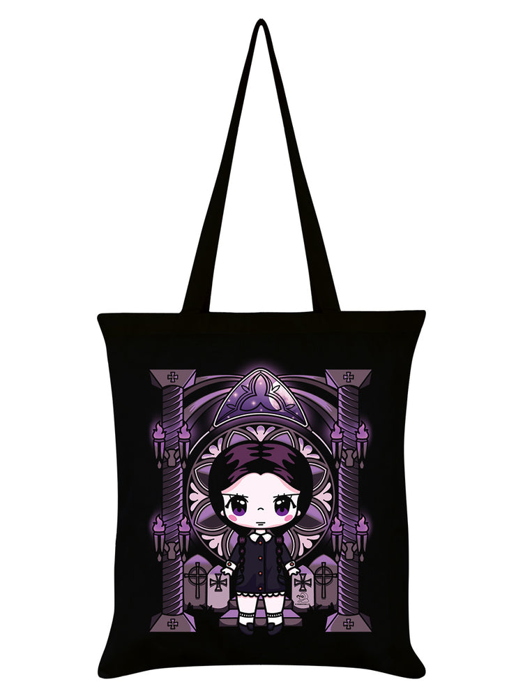 Mio Moon Miss Addams Black Tote Bag