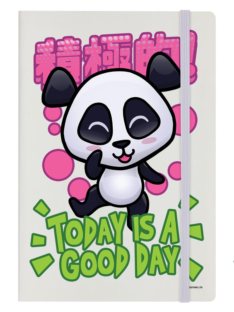Handa Panda Today Is A Good Day A5 Hard Cover Cream Notebook
