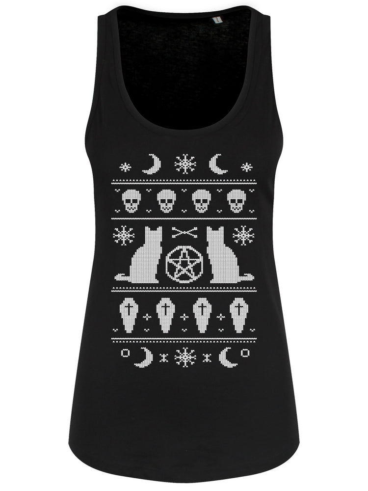 Bewitched Ladies Black Floaty Tank