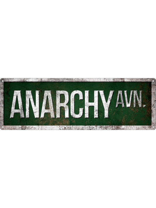 Anarchy Avenue Slim Tin Sign