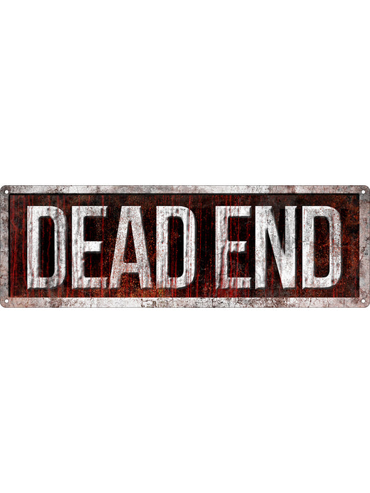 Dead End Slim Tin Sign