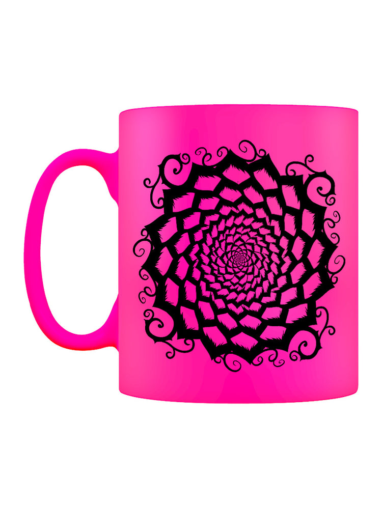 Mandala Motif Pink Neon Mug