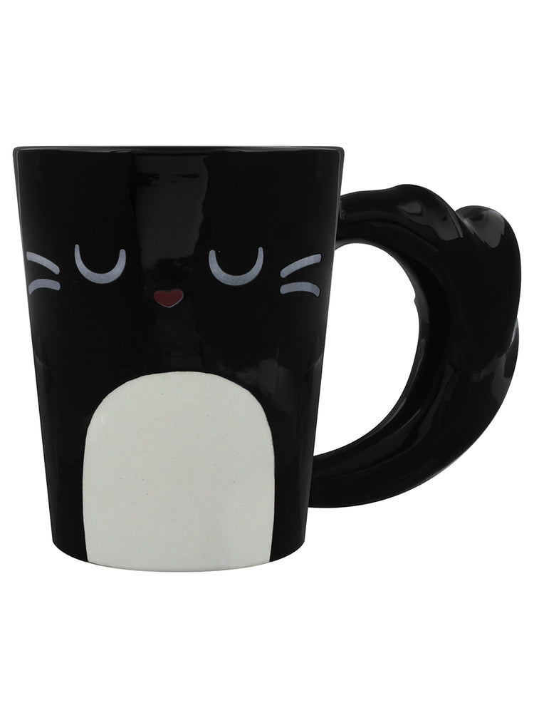 Feline Fine Black Cat Latte Mug