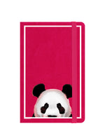 Inquisitive Creatures Panda A6 Pink Notebook