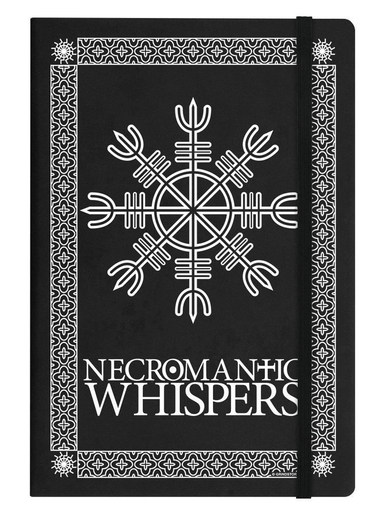 Necromantic Whispers A5 Black Hard Cover Notebook