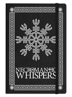 Necromantic Whispers A5 Black Hard Cover Notebook