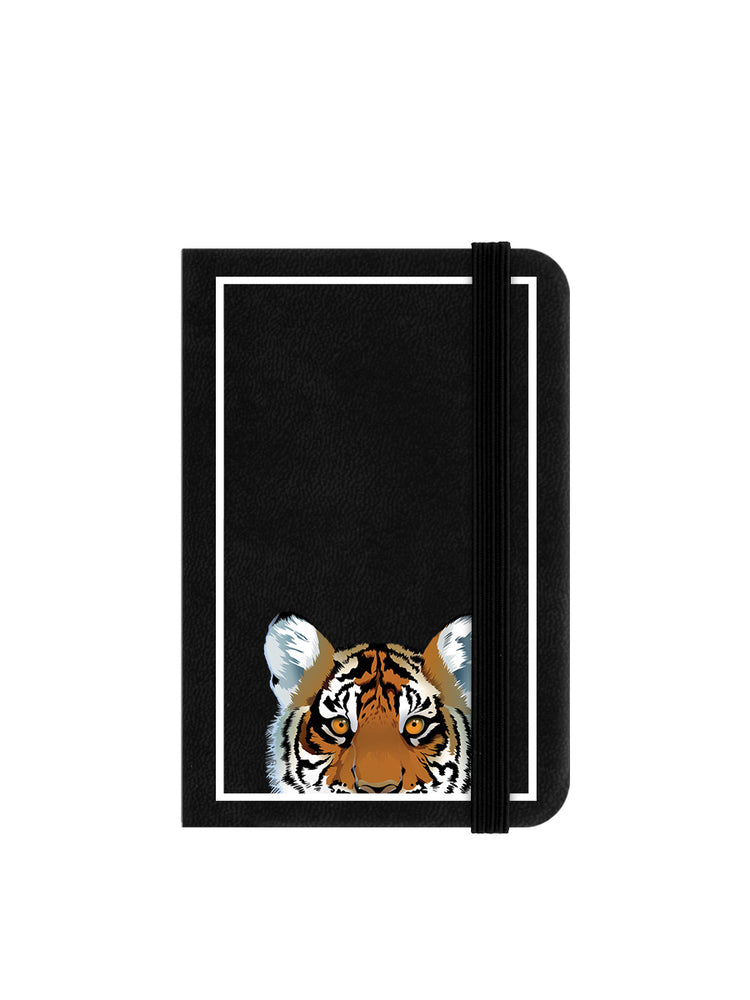 Inquisitive Creatures Tiger Mini Black Notebook