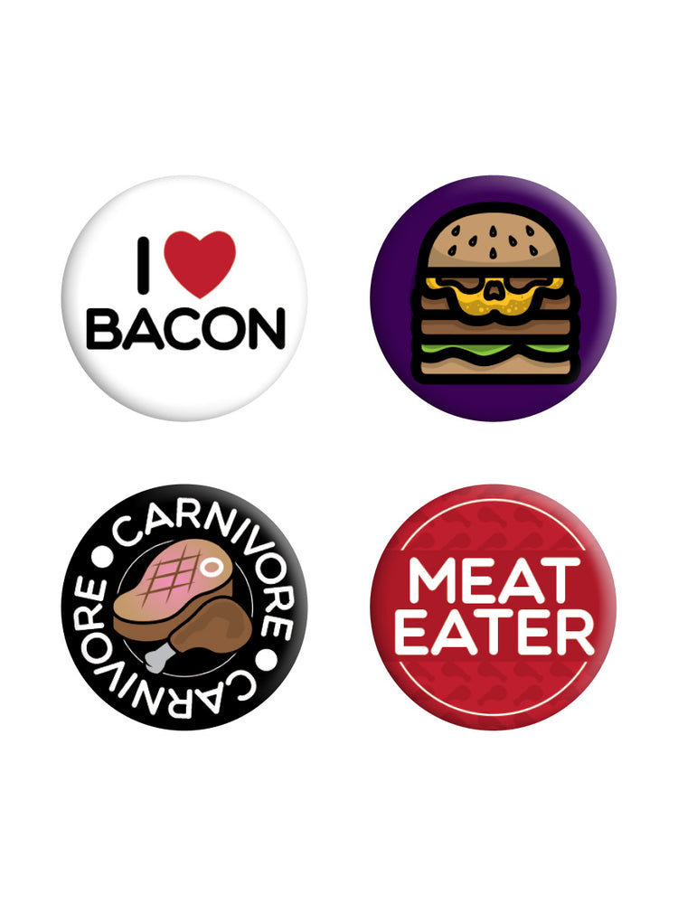 Carnivore Meat Eater Badge Back