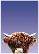 Inquisitive Creatures Highland Cow Mini Poster