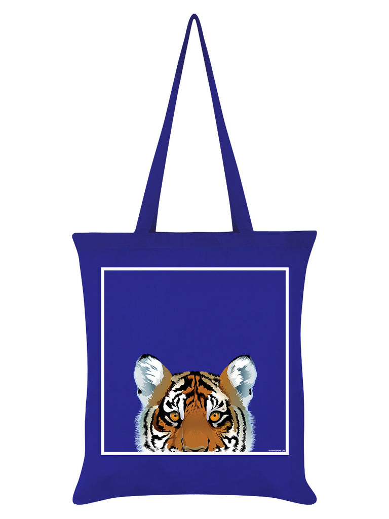 Inquisitive Creatures Tiger Royal Blue Tote Bag – Grindstore Wholesale