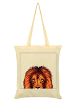 Inquisitive Creatures Lion Cream Tote Bag