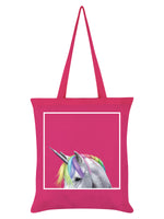 Inquisitive Creatures Rainbow Unicorn Pink Tote Bag