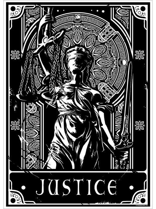 Deadly Tarot - Justice Mini Poster