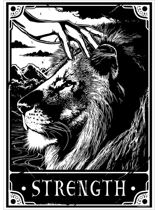 Deadly Tarot - Strength Mini Poster