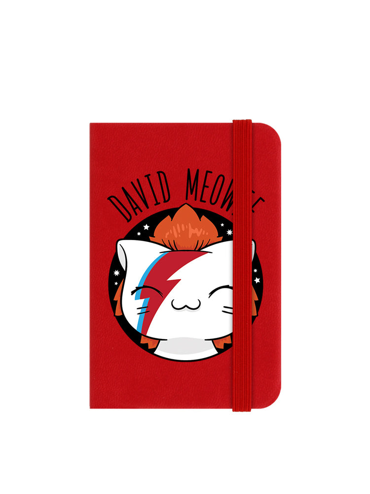 VIPets David Meowie Mini Red Notebook