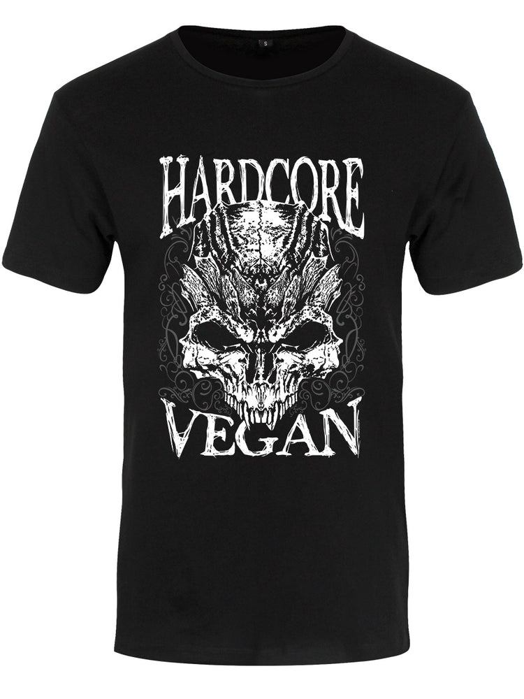 Hardcore Vegan Men's Premium Black T-Shirt