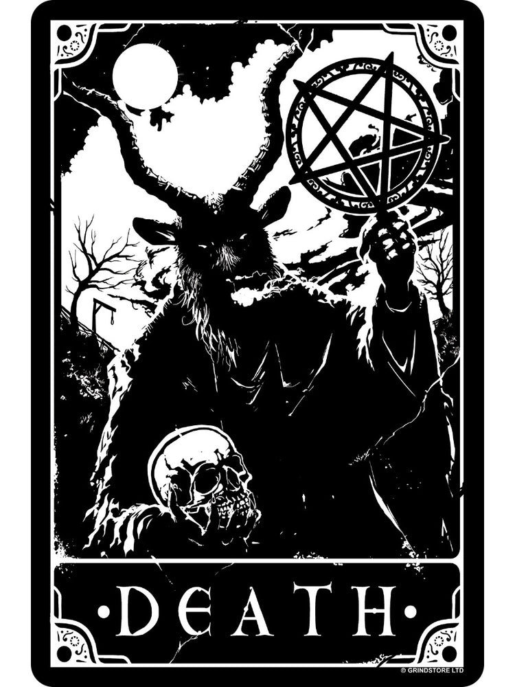 Deadly Tarot - Death Greet Tin Card