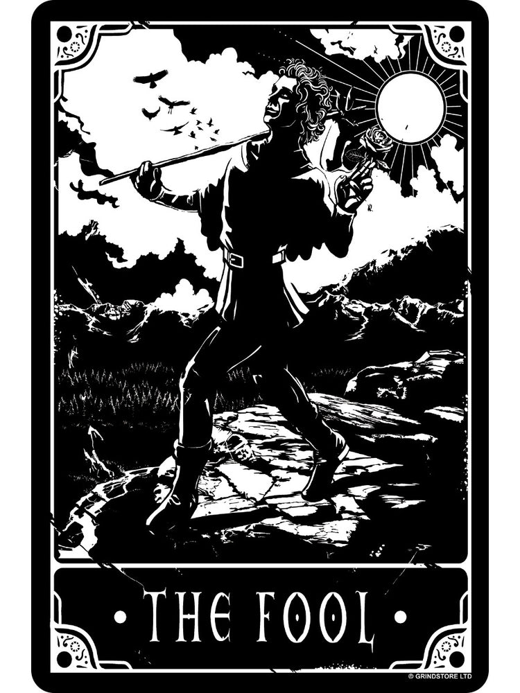 Deadly Tarot - The Fool Greet Tin Card