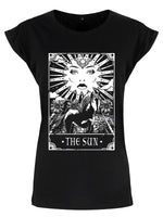 Deadly Tarot - The Sun Ladies Premium Black T-Shirt