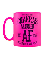 Chakras Aligned AF Pink Neon Mug