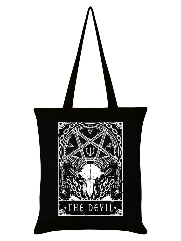 Deadly Tarot - The Devil Black Tote Bag
