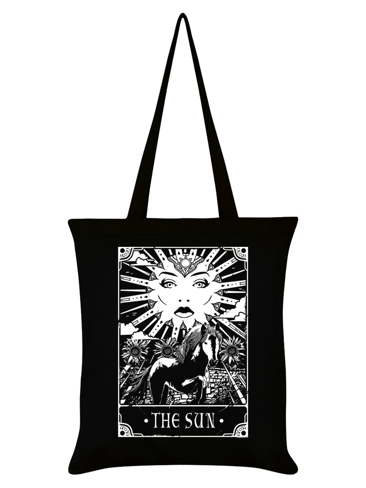 Deadly Tarot - The Sun Black Tote Bag