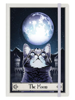 Deadly Tarot Felis - The Moon Cream A5 Hard Cover Notebook