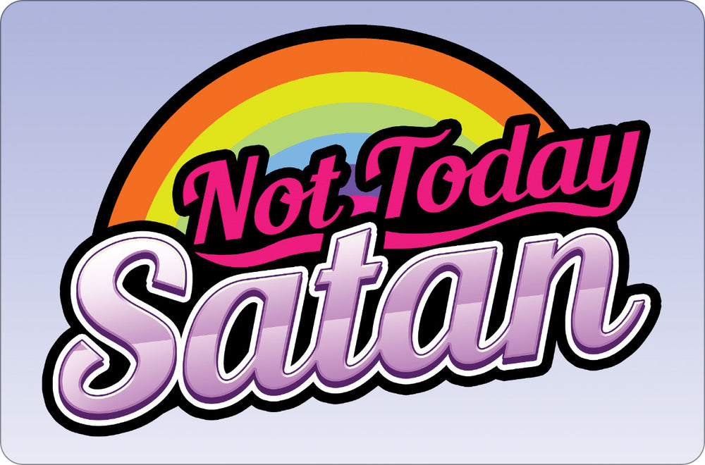 Not Today Satan Greet Tin Card