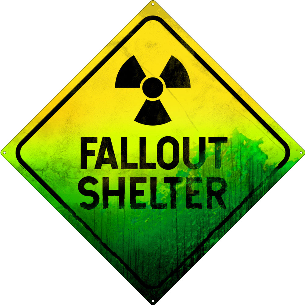 Fallout Shelter Square Tin Sign