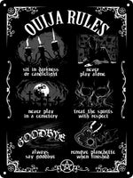 Ouija Board Rules Mini Tin Sign