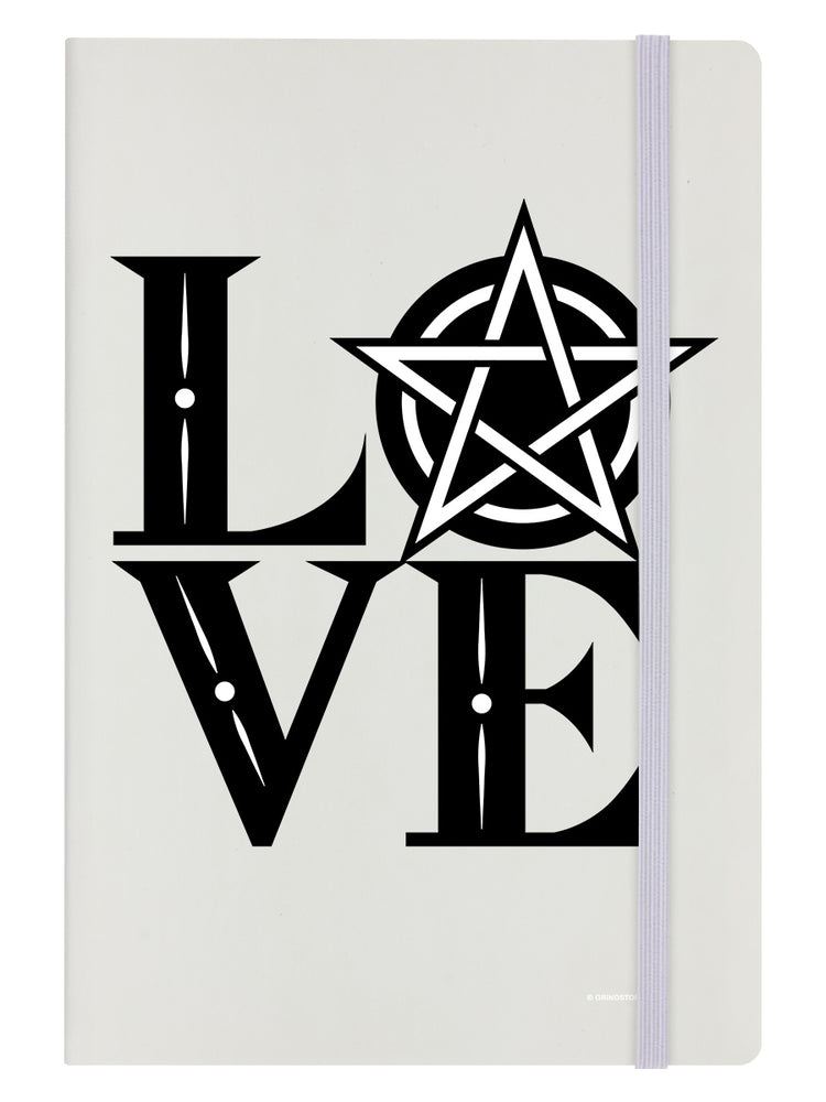 Pentagram Love Cream A5 Hard Cover Notebook