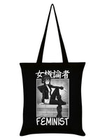 Tokyo Spirit Feminist Black Tote Bag