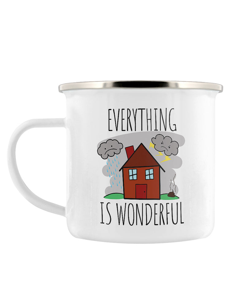 Everything Is Wonderful Enamel Mug