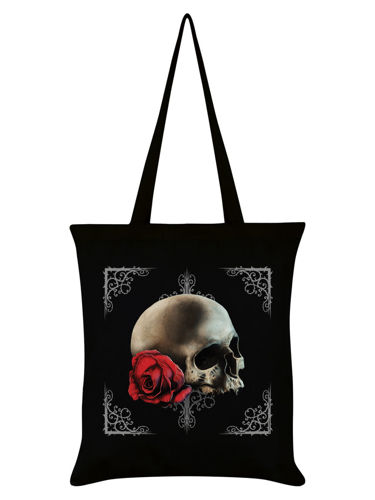 Cranial Rose Black Tote Bag – Grindstore Wholesale