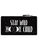 Stay Wild Moon Child Black Pencil Case