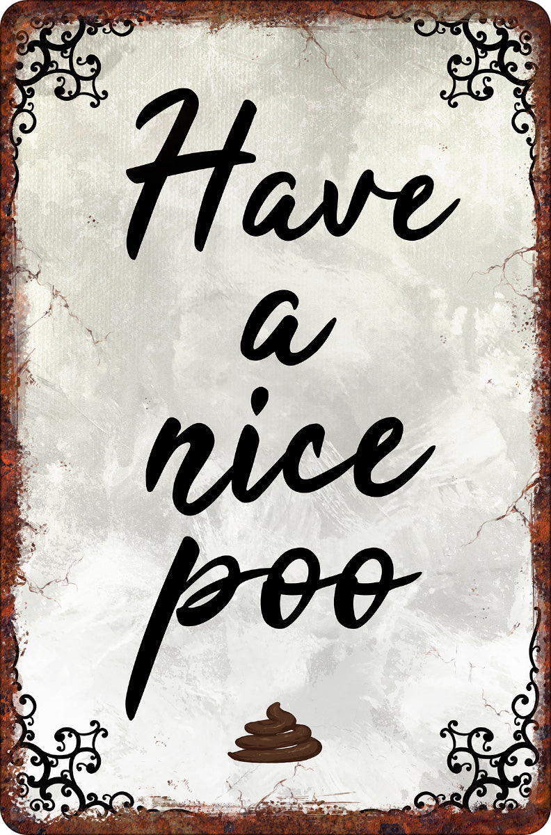 Small Tin Sign Front