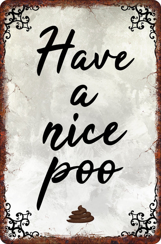 Small Tin Sign Front