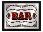 Framed Bar Mirrored Tin Sign