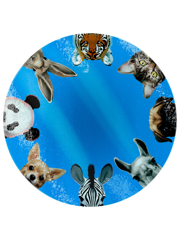 Inquisitive Creatures Glass Chopping Board