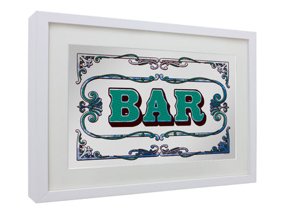 Small Mirrored Tin Sign Other