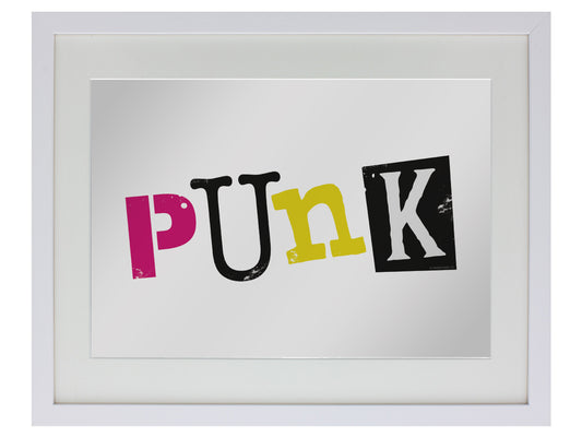 Small Mirrored Tin Sign Front