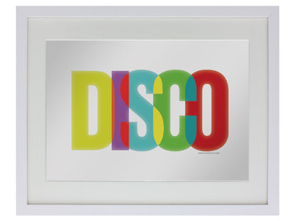 Small Mirrored Tin Sign Front