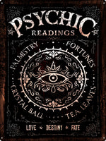 Psychic Readings Tin Sign