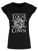 Support Your Local Coven Ladies Premium Black T-Shirt
