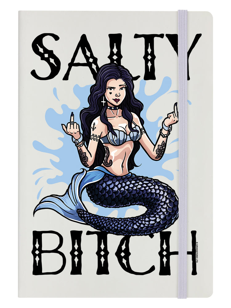 Salty Bitch Cream A5 Hard Cover Notebook