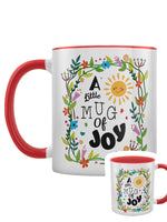 A Little Mug of Joy Red Inner 2-Tone Mug
